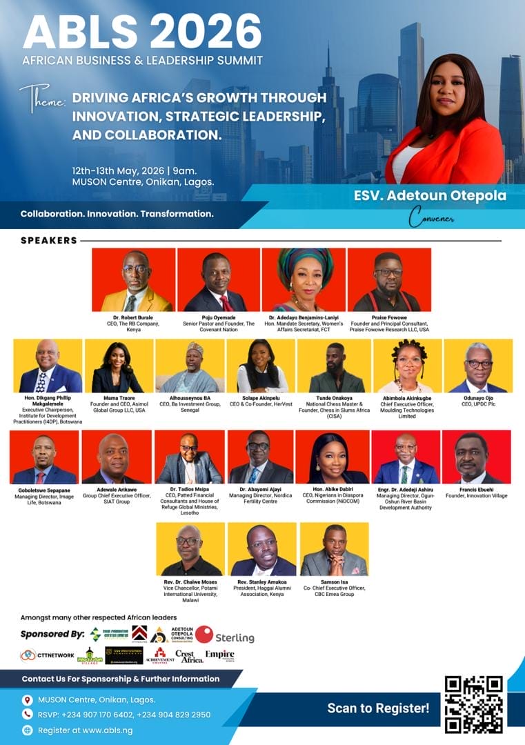 ABLS 2026 in Lagos to Spotlight Innovation and Leadership Driving Africa’s Next Growth Phase