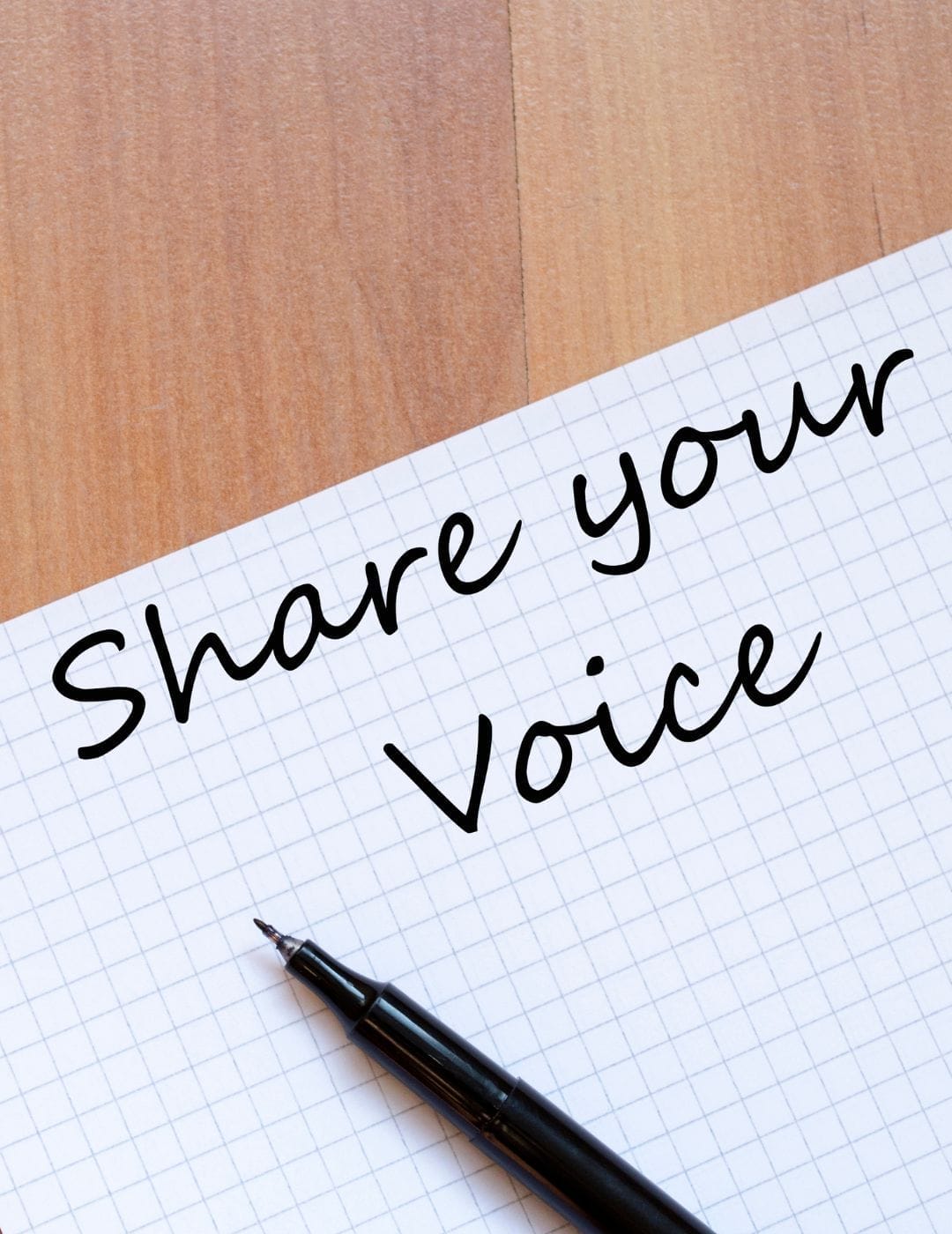share your voicew